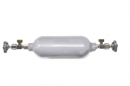 Бесшовный алюминиевый баллон для газа ПГО-1000 АЛ (9,8 МПа) (Пробоотборник (контейнер) алюминиевый на 1 литр, давление до 9,8 МПа)