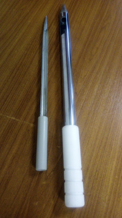 Щуп мешочный диаметр 2,5  см пластиковая ручка