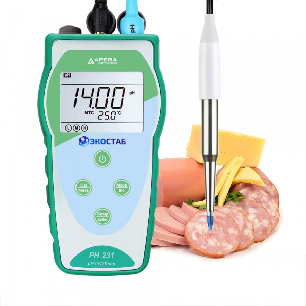 PH231SS ЭКОСТАБ Портативный pH-метр для полутвердых образцов
