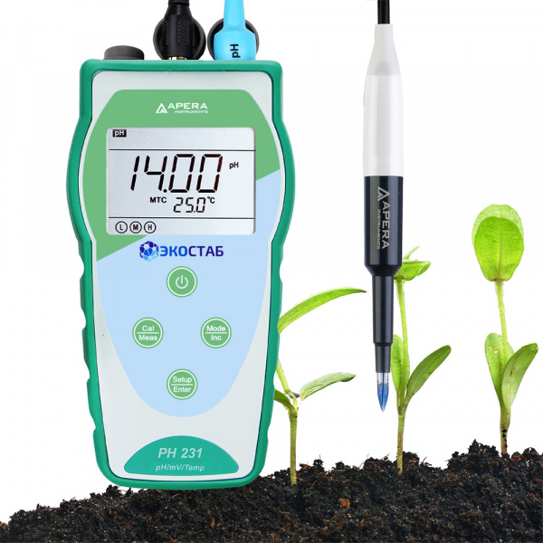 PH231SL ЭКОСТАБ Портативный pH-метр для почвы