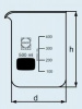 Стакан DURAN Group 500 мл, толстостенный, с градуировкой, с носиком, стекло (Артикул 211314401)