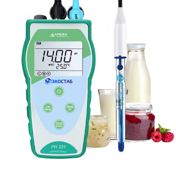 PH231DP ЭКОСТАБ Портативный pH-метр для молока
