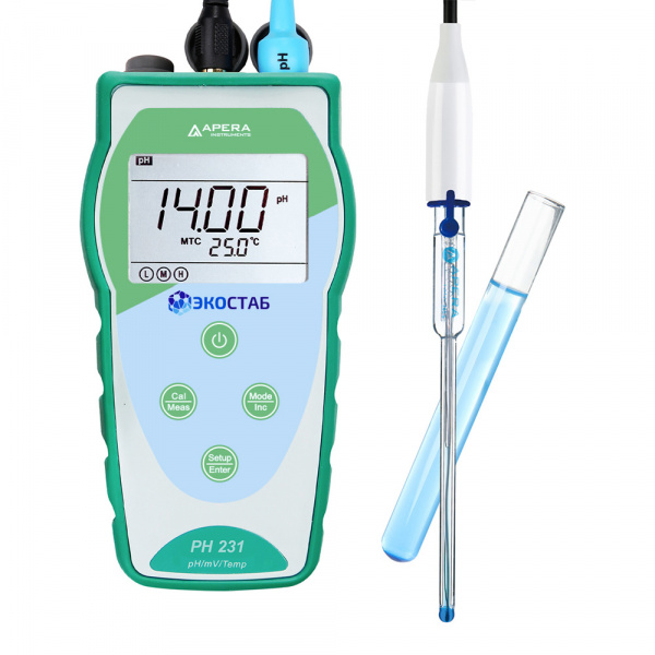 PH231MS ЭКОСТАБ Портативный pH-метр для образцов небольшого объема